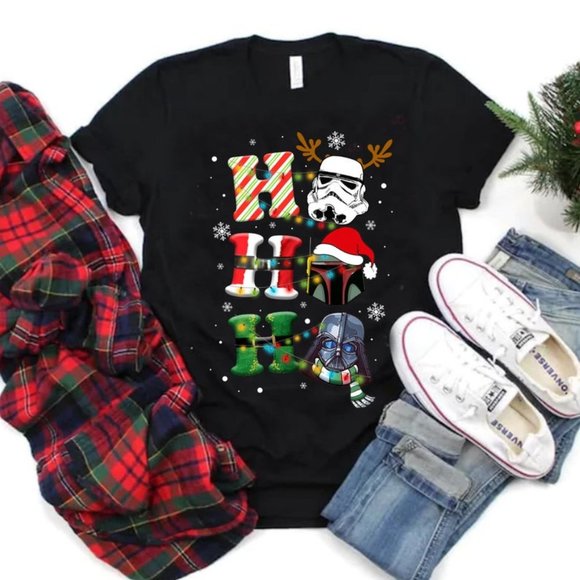 Ho Ho Ho Christmas Star War Shirt